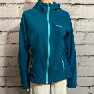 Women’s Columbia Lightweight Teal Jacket Size Medium